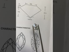 प्रयोगशाला में उगाया गया मार्किज डायमंड VVS-VS D-F रंग IGI प्रमाणित