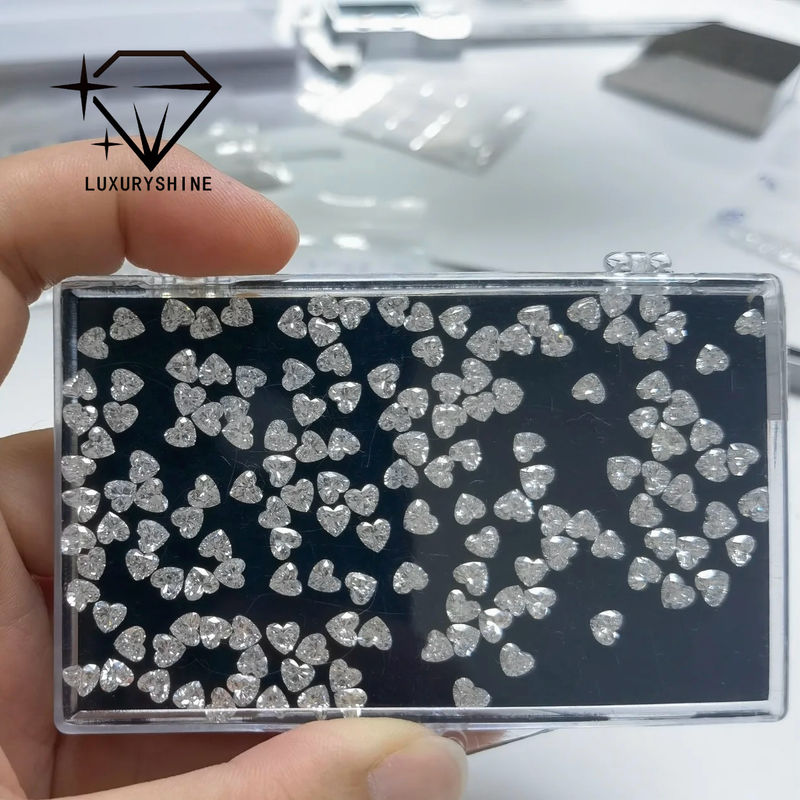 गुणवत्ता LuxuryShine VS2 Heart Excellent Cut Lab Grown Diamond Real Diamonds & Wedding Jewelry & Customized Jewelry Support विशेष अनुकूलन कारखाना