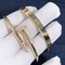 Rose 18K Gold Bracelet Real 0.58 Carat VS Diamonds Juste Un Clou Bracelet