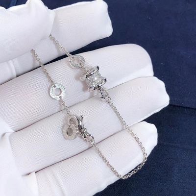 गुणवत्ता 18K गोल्ड Bvlgari B Zero1 ब्रेसलेट प्राकृतिक हीरे Au750 समर्थन निजी अनुकूलन कारखाना