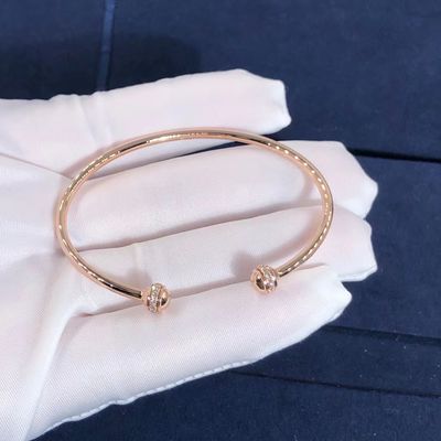 गुणवत्ता 18K गोल्ड पियाजेट कब्ज़ा खुला चूड़ी कंगन समर्थन नमूना आदेश OEM कारखाना
