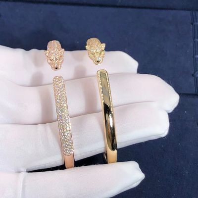 गुणवत्ता लड़की उपहार के लिए हाई एंड 18K गोल्ड ब्रेसलेट कार टियर पंथेरे ब्रेसलेट कारखाना