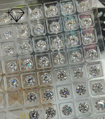 गुणवत्ता LuxuryShine VS1 लैब से उगाया गया हीरा 1ct 2ct 3ct 4ct 5ct गोल कट सफेद उत्कृष्ट कट आईजीआई प्रमाणित कारखाना