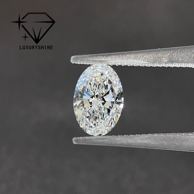 लक्जरीशाइन एक्सीलेंट कट लैब में उगाया गया हीरा D-F रंग व्हाइट ओवल 0.1-10CT VS1 IGI सर्टिफिकेट के साथ 3EX कट स्टोन्स