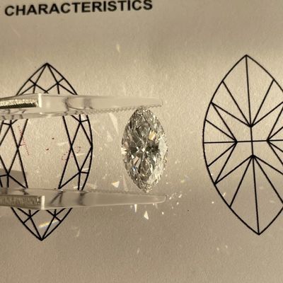 गुणवत्ता लक्जरीशाइन VVS2 मार्किस शेप 0.3-15ct लैब में उगाया गया हीरा D-F रंग 3EX कट स्टोन IGI सर्टिफिकेट के साथ असली हीरा कारखाना