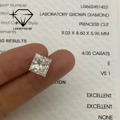 गुणवत्ता LuxuryShine Princess Cut Lab Grown Diamond D-F Color VVS-VS With IGI Certificate Excellent Cut Wedding Diamonds Wholesale  लक्जरीशीन प्रिंसेस कट लैब बढ़े हुए हीरे डी-एफ रंग वीवीएस-वीएस आईजीआई प्रमाणपत्र के साथ उत्कृष्ट कट शादी के हीरे थोक कारखाना