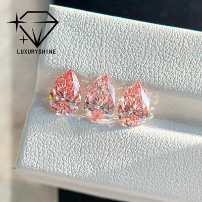 गुणवत्ता लक्जरीशाइन 1-15CT फैंसी पिंक नाशपाती कट लैब में उगाए गए हीरे VVS-VS ढीले हीरे और वेडिंग ज्वेलरी और कस्टमाइज्ड ज्वेलरी ﻿ कारखाना